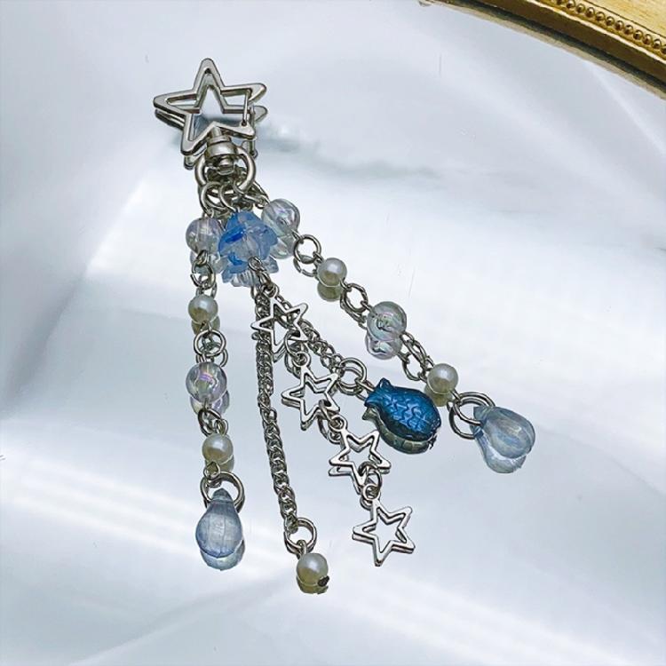 Cute Christmas Tree Keyring Mini Fish Pendant Keychain Cartoon Bag Pendant Charm