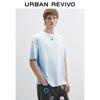 T-shirt à manches courtes UR pour homme avec design de collier dégradé