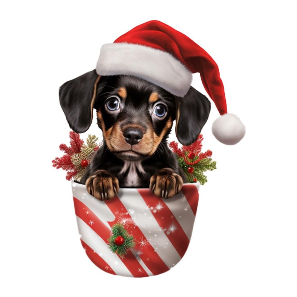 

Brightly Colored Acrylic Dog Car Ornament Perfect For Festive Decor Christmas 8