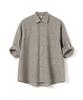 MILLO ARCHIVE Box Check Roll-Up Shirt [Mocha Beige]