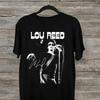 Lou Reed Signatur Klassisch Retro Schwarz Alle Größen T-Shirt