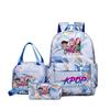 Neuer K-Pop Hexenjäger Aufdruck Schüler Schultasche Rucksack Umhänge Federmäppchen Dreiteiliges Set
