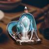 Backflow Incense Holder Cone Figurine Mind Burner Desktop Ornament for Living