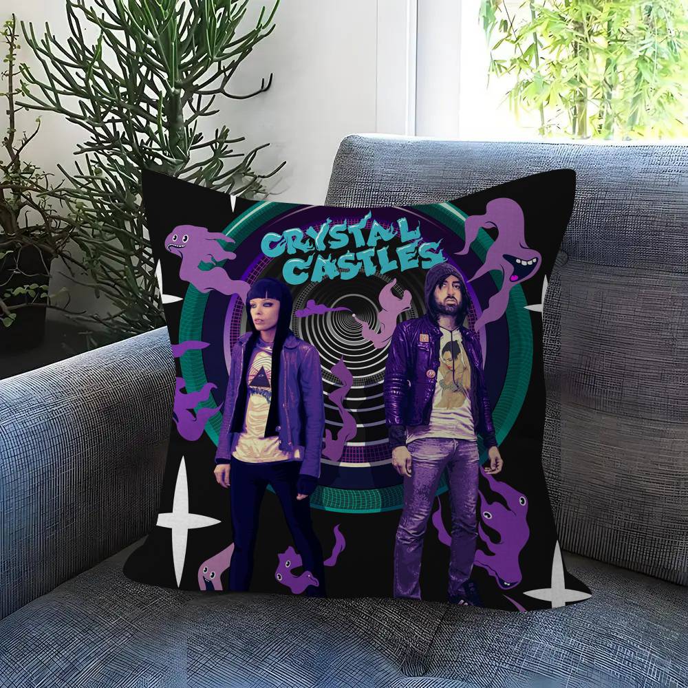 Anime Crystal Castles Band Pillow Anime Pillow Sofa Bed Head Pillow Cover Cushion Cover Fashion