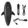 Kids Bicycle Shark Horn Light Waterproof USB Rechargeable 120dB High Decibels 400 Lumens Universal Night Riding Road Bike Headlight Front Lamp