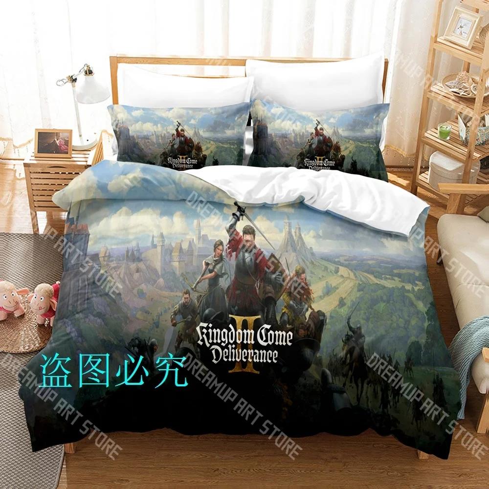 Hot Kingdom Come_ Deliverance II Bedding Set Single Twin Full Queen King Size Bed Set Adult Kids Bedroom Duvetcover Sets