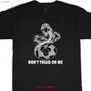 Big and Tall Unisexs T Shirt Rattelsnake Step On Snake Political Gadsden Flag for Him Husband Vintage Streetwear Vintage