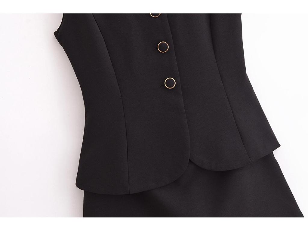 2025 Spring Women's European & American Sleeveless Round Neck Jumpsuit