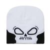 Halloween Personality Funny Exposed Wool Hat Warm Letter Pullover Hat Hip Hop Trend Cartoon Animation Knitted Hat