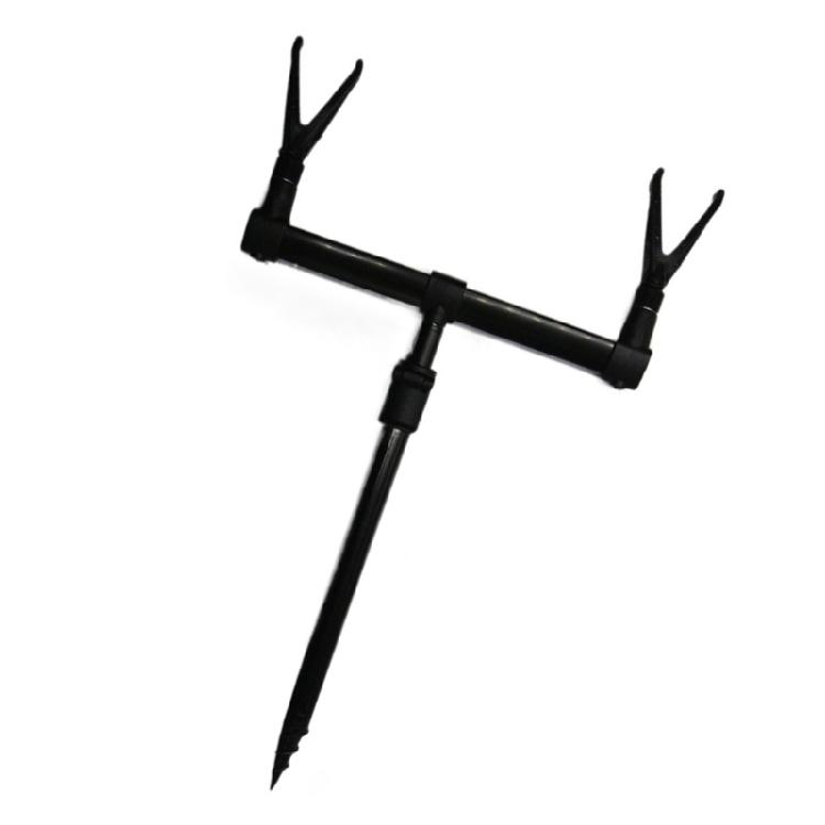 Fishing Rod Support Holder Bar Rod Support Bar Holding 2 Fishing Rods (Fishing Rod NOT Include)