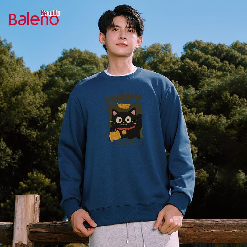 Baleno Men's Round Neck Loose Fit Sweatshirt