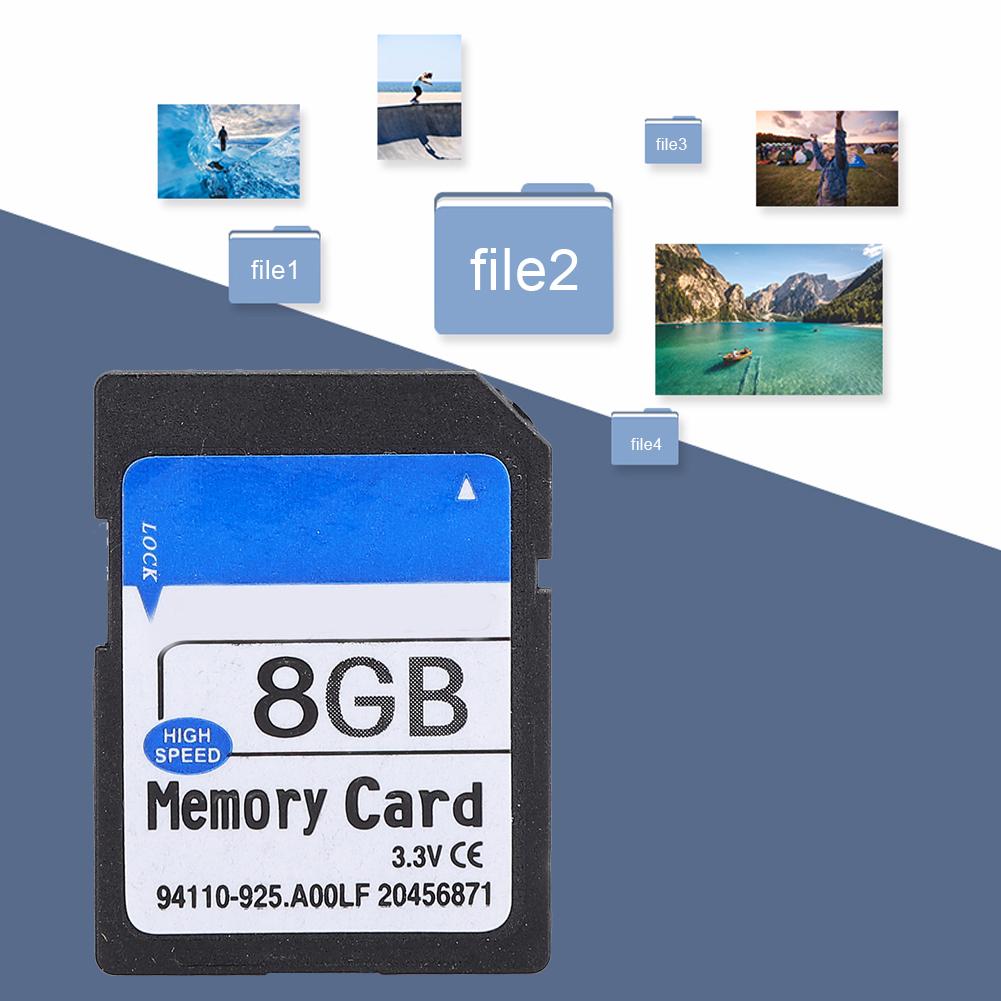 Photos Music Files Storage High Speed Memory Card for Elite Pro MP3 MP4 Camera SLR Game Machine8G