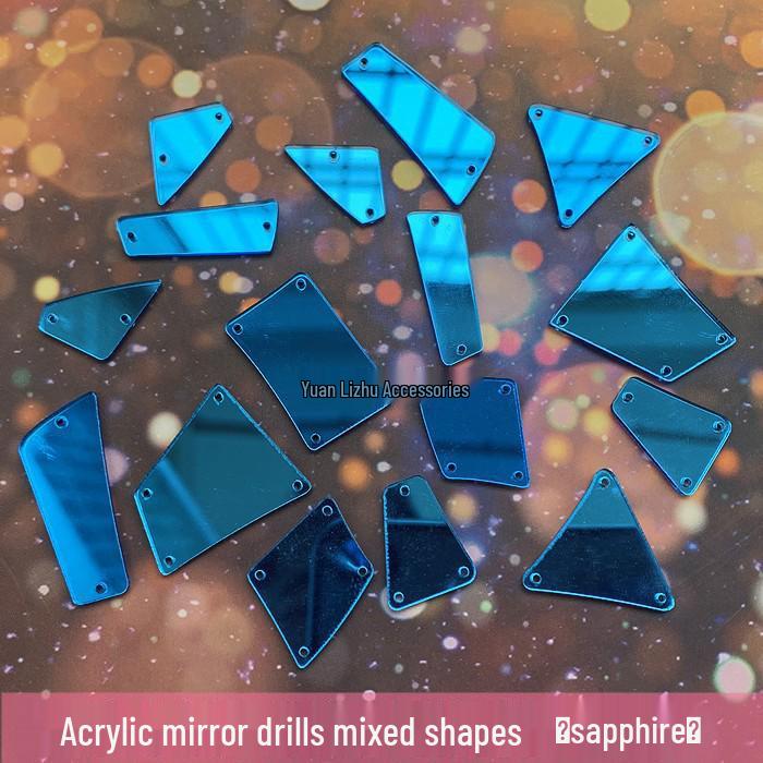 Handmade Irregular Mirror Rhinestone Lenses - Glitter Accessories for Performance Costumes
