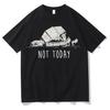 Funny At Walker Not Today T Shrits Unisexs Women Oversized Tee Shirts High Quality Aesthetic Short Sleeves Gothic Clothes Teenagers