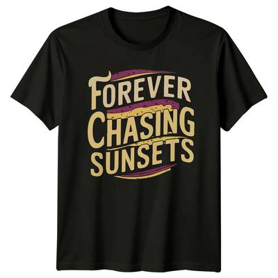 Forever Chasing TShirt Beach Travel Aesthetic Vacation Gift For Him And Her