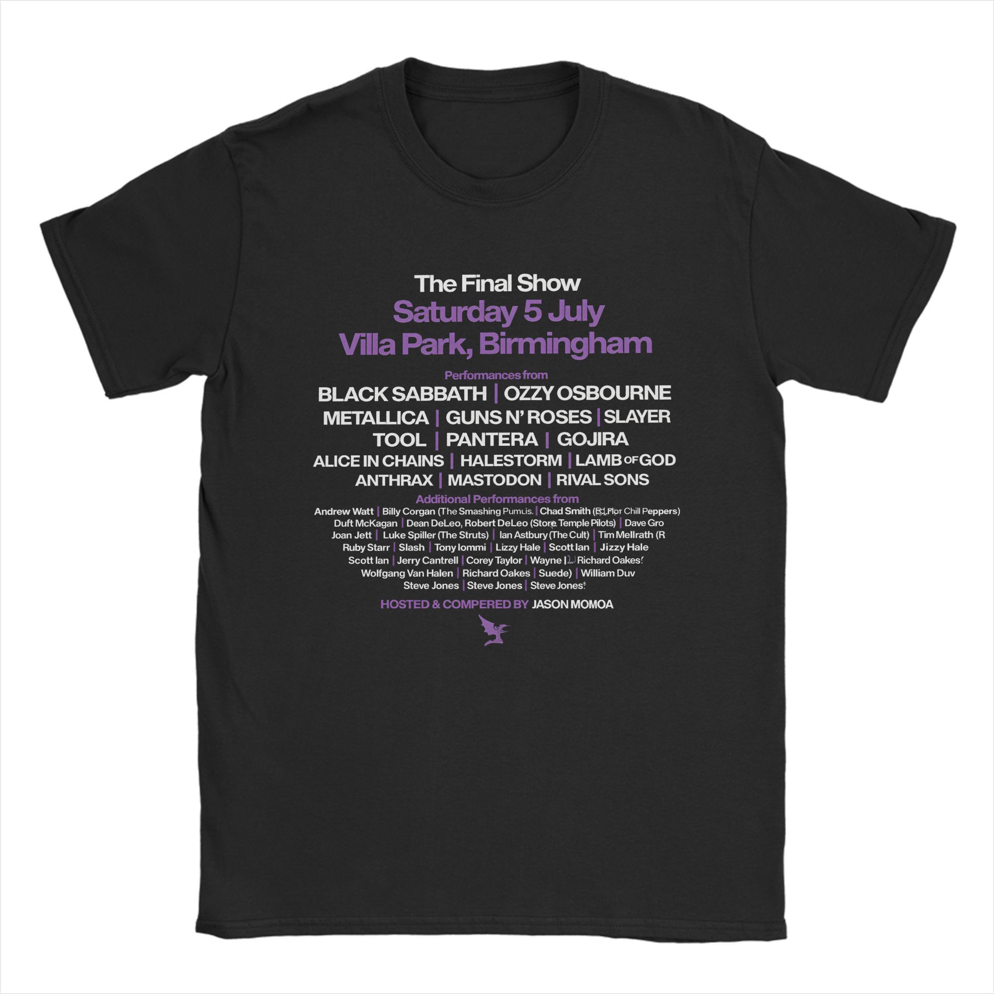 BenberFashion Black Sabbath Ozzy Osbourne T-shirt voor Heren Back To The Beginning Tour Katoenen T-shirt O-hals Korte Mouw T-shirt Kleding 4XL