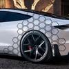 Car Sticker Universal Honeycomb Graphics Film Cars Body Decor Stickers Car Exterior Sticker Auto Vinyl Honeycomb Open Style Tape