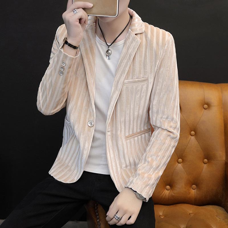 Buy 2022 Men 'S Clothing Slim Fit Handsome Corduroy Blazer Youth