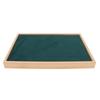 Ear Stud Tray Flannel Wood 216 Holes Lightweight Elegant Luxury Jewelry Storage Case Green