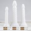Milky White Dragon Scale Dildo Anal Plugs For Men And Women With Masturbators Soft Vestibule Toys Adult Erotic Products