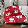 1pc Chiikawa Cozy Print Blanket Lightweight Warm Flannel Throw Blanket For Sofa, Bed, Living Room