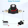 Battery Disconnect Switch,Side Post Battery Disconnect Switch On/Off 275A 12V-48V Battery Power Cut Off Switch For Car Vehicle