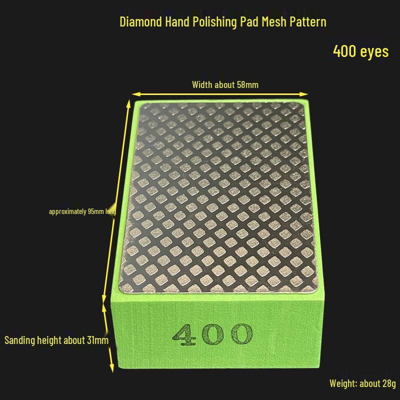 Diamond Hand Polishing Pad: Handheld Grinder & Tile Edger Whetstone 