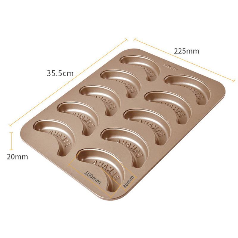 1/10 Hole Baking Pan Carbon Cake Baking Mold Baking Tray Non-Stick Muffin Diy Banana Cake Pan Moulds Baking Pans Bakeware Tools