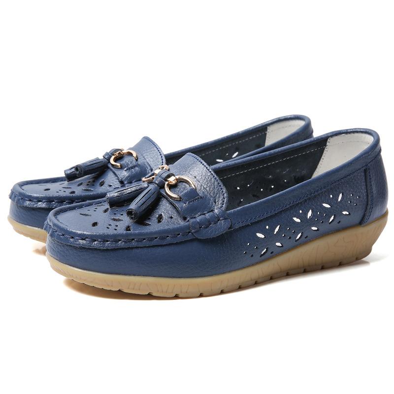 Women's Shoes Wedge Heels Thick Soled Mother Shoes Casual Shoes Nurse Shoes Cover Feet Women's Shoes Plus Size