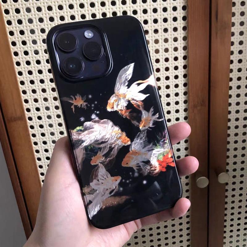 Luckly Koi Goldfish Fish Carp Girls Women Phone Case For Xiaomi 14T 13T Pro 14Tpro 11 Lite 5G NE Shockproof Bumper Fundas Cover