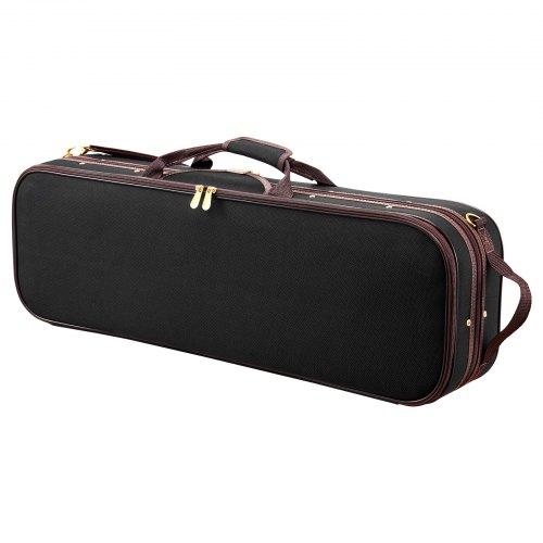 VEVOR 4/4 Full Size Violin Case, Built-in Hygrometer, Lightweight Portable Travel Carrying Bag, with Plush Lining, Shoulder Straps, Anti-Scratch