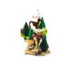 Creative MOC elk model building block set DIY assembly forest jungle red deer animal scene  desktop ornaments  Christmas toy