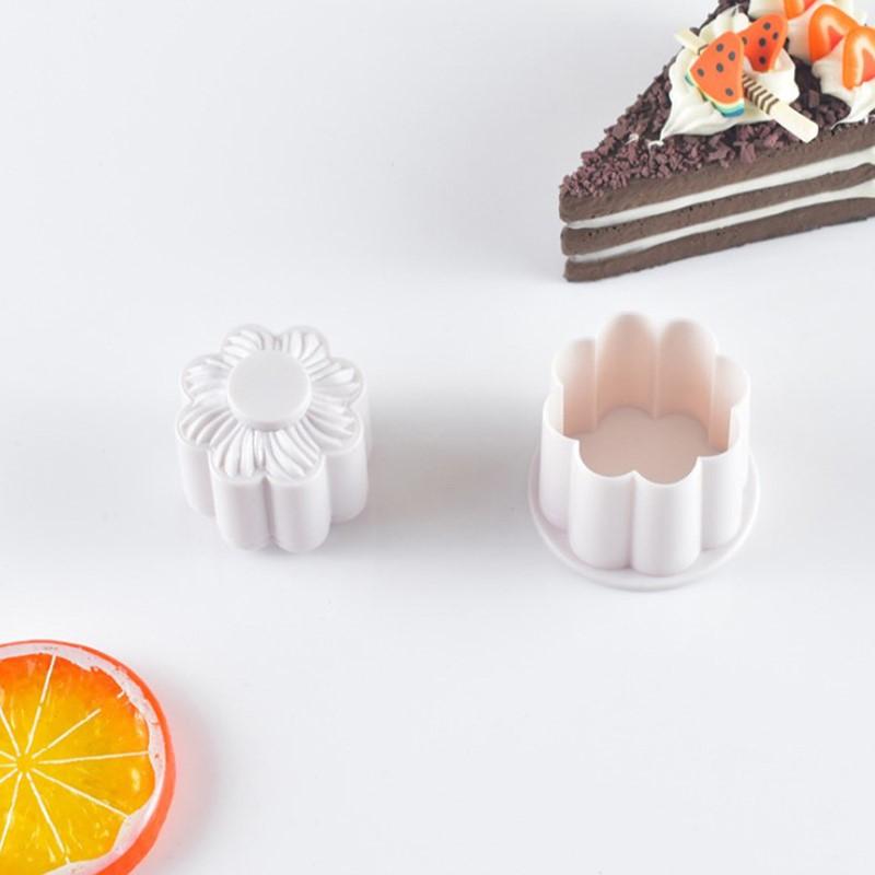 2 Pcs New And High Quality Floral Cookie Fondant Cutter Flip Sugar Cookie Cookie Cookie Mold Home Kitchen Pastry Baking Tools