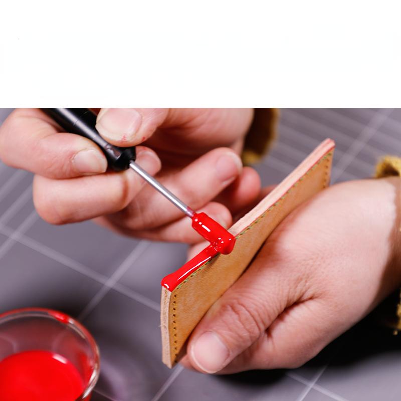 100ml 24 Colors Elastic Leather Edge Oil Leather Matte Edge Sealing Oil Color Bright Smear Smooth Handmade Bag Handle Repair