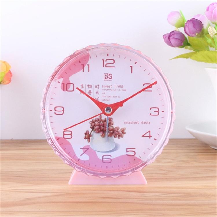 Mute Alarm Clock Battery Operated Student Desk Clock for Bedroom Home Decors