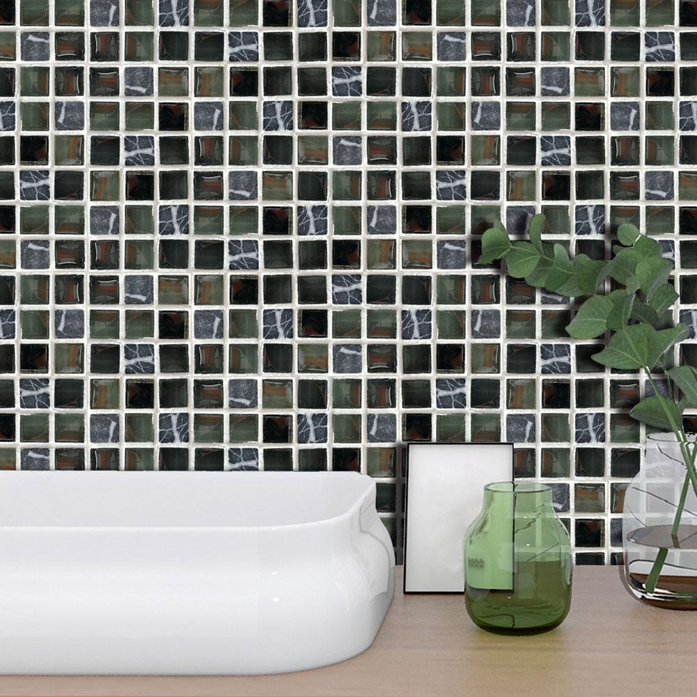 Buy 19pcs PVC Waterproof Mosaic Tile Wall Sticker Kitchen Tiles Decals