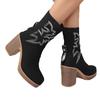 Martin boots women's autumn and winter new fashion short high heels thick heel trendy versatile simple women's boots