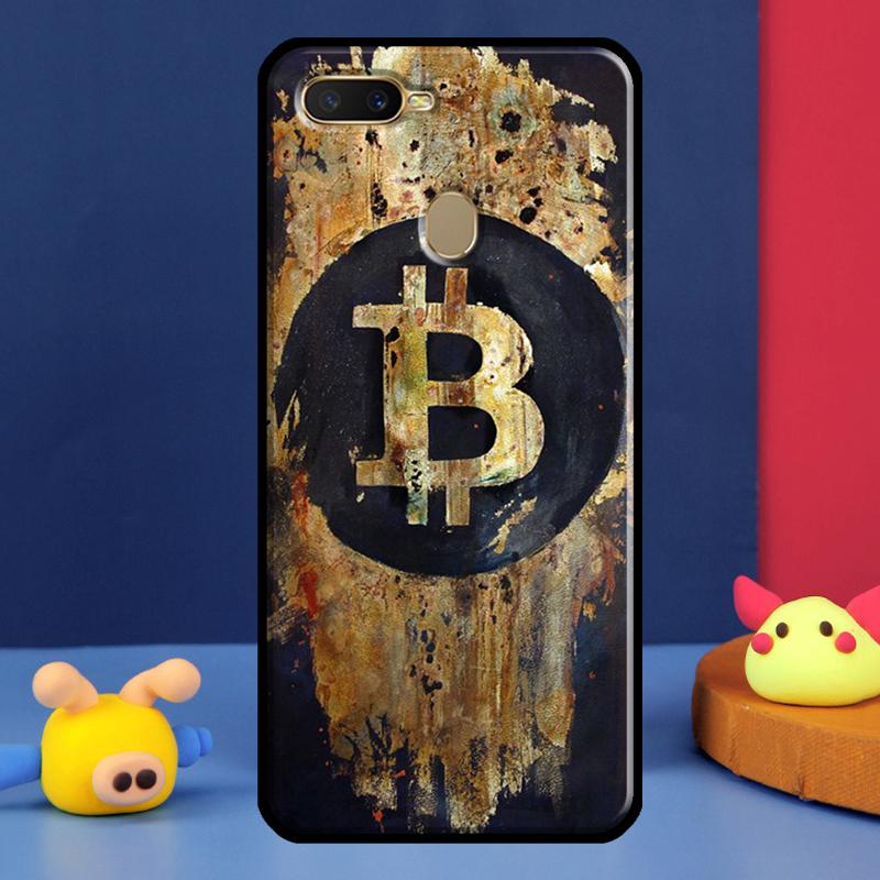 Bitcoin BTC Case For Oppo A98 A78 A58 A15 A16 A17 A5 A9 A91 A52 A72 A76 A96 A74 A94 A54 S A57 A77 Cover