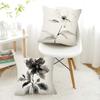 Chinese Style Ink Painting Floral Home Decor Pillowcase Bedroom Living Room Sofa Decoration Polyester Cushion Cover With Zipper