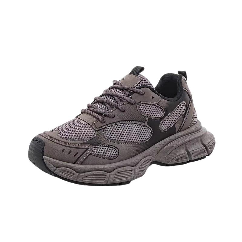 Ultra-light Dark Black Personalized Wasteland Dad Shoes Autumn Light Luxury Versatile Platform Casual Shoes