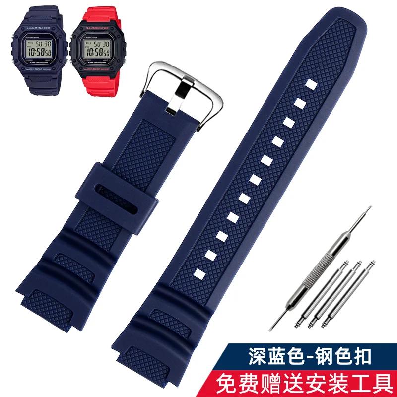 Das Zubehör für Uhrenarmbänder ist passend für Casio Uhren W-218h / F-108 AE1200 / 1000 / 1300 (18 mm) aus Kunstharz und Silikon.