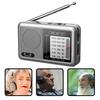 Portable Radio Sturdy Construction Easy to Use Compact Design Small Battery Operated Rechargeable