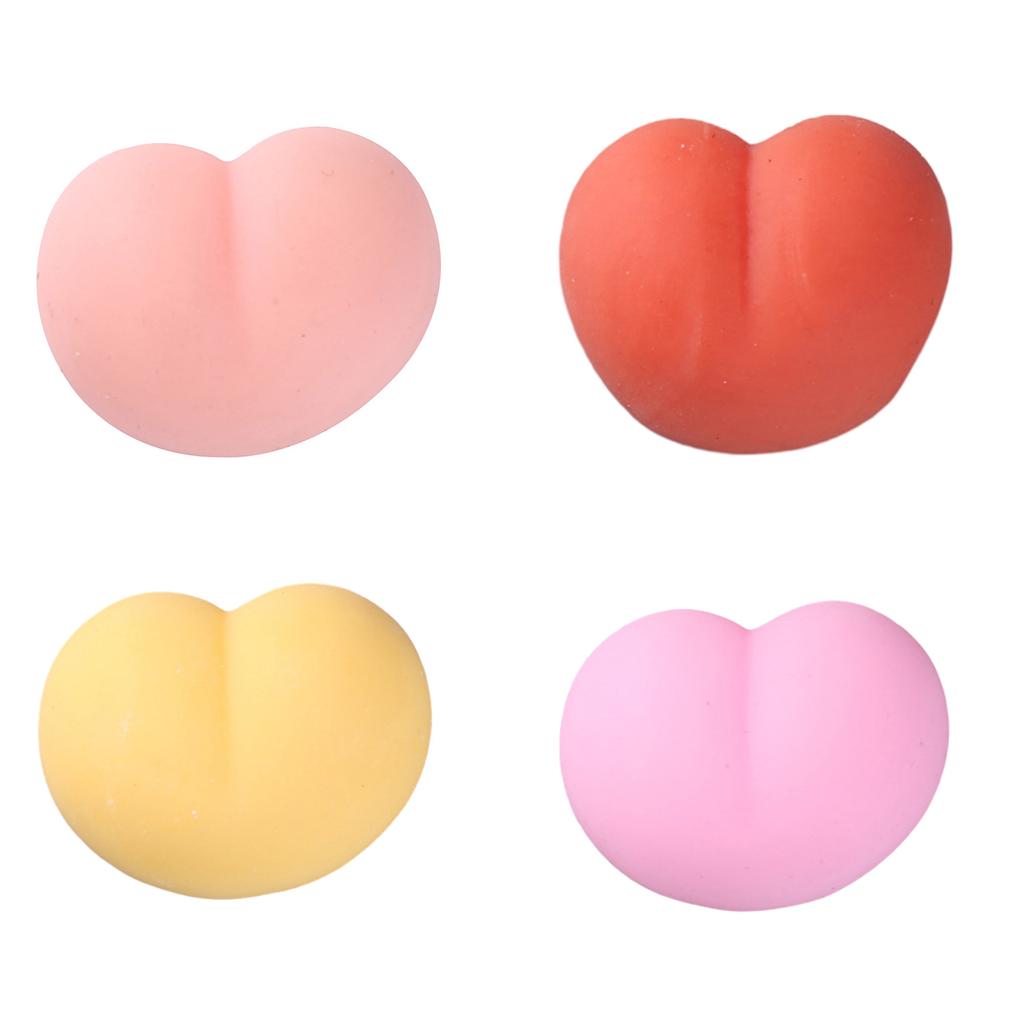 Novelty Squeezable Toy Soft TPR Stretchy Peach Butt Stress Vent Toy Party Favor Pressure Release Toy ADD Children Gift