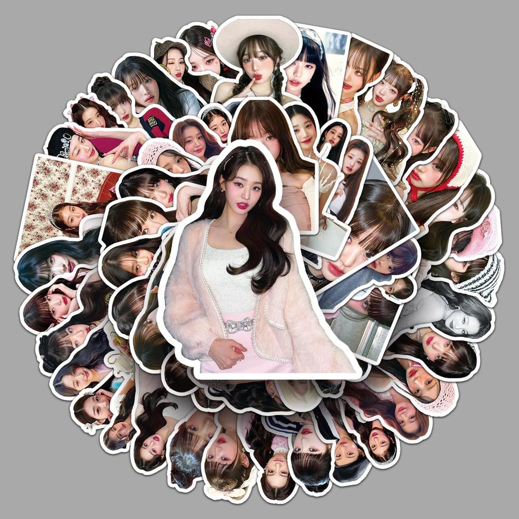 50 Jang Won-Young Stickers from Korean Girl Group IVE - Waterproof Celebrity Decor for Phone Cases & Stationery