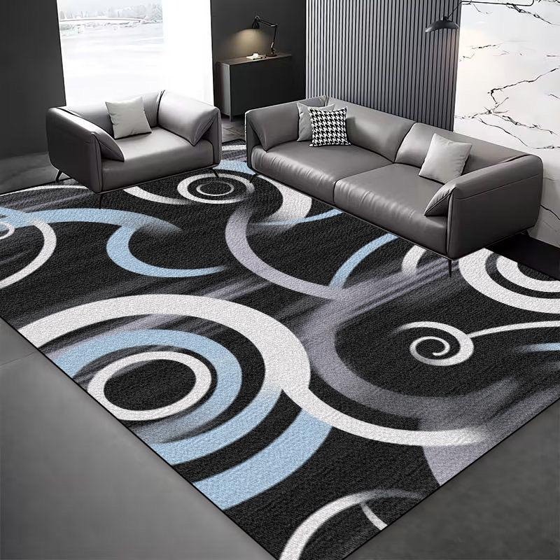 Modern Style Abstract Decoration Carpet Living Room Sofa Area Easy Clean Non-slip Floor Mat Bdroom Lounge Entrance Rugs Washable