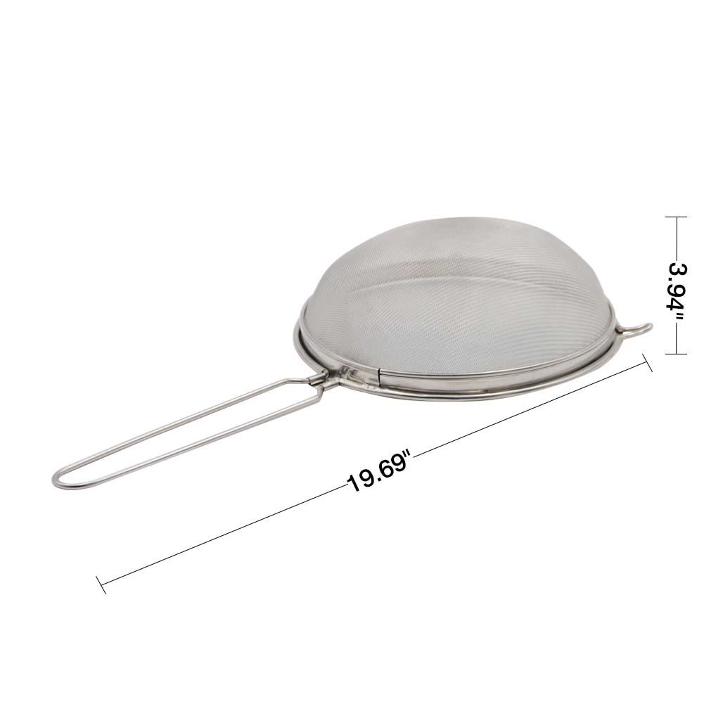 Stainless Steel Bee Honey Filter Strainer Machine Tool Extractor Double-Layer Honey Sieve Filtration Beekeeping Tools