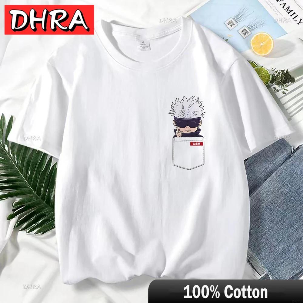 Japanese Anime Jujutsu Kaisen T Shirt for Women Gojo Satoru Print Graphic T Shirts Unisex Harajuku Fashion Casual Women Cute Tee