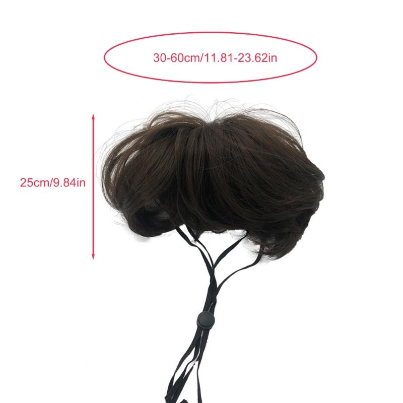 Regulable Dog Cats Wigs Soft Permeable Materials Easyly To Clean Perfect For Costume Parties Make Up