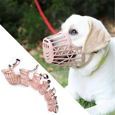 7 Sizes Anti-bite Pet Dog Muzzle Safety Breathable Adjustable Cats Dogs Mouth Mask Big Dogs Puppy Anti Barking Plastic Muzzles