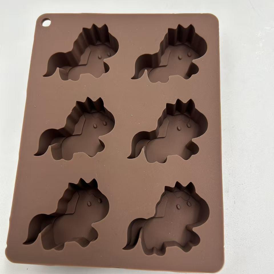 Pony Silicone Cake Mold - Food Grade, High-Temperature Resistant, Easy Demolding Baking Mold.